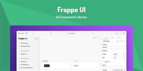 Frappe ui.  Components are built using Vue 3 and Tailwind. An UI component library based on the...
