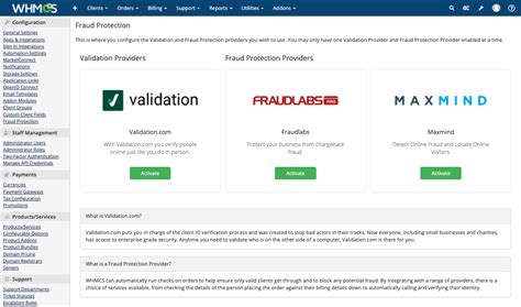 Fraud Protection WHMCS.