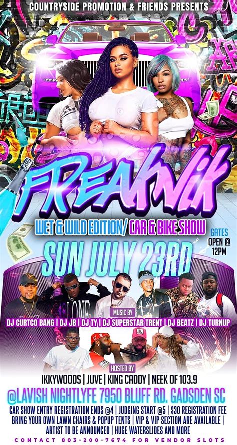 Follow this organizer to stay informed on future events. Eventbrite - Dezal PromoGod presents FreakNik 2023 Day Party / Cookout - Saturday, May 13, 2023 at 6 W 21st St, Richmond, VA. Find event and ticket information.. 