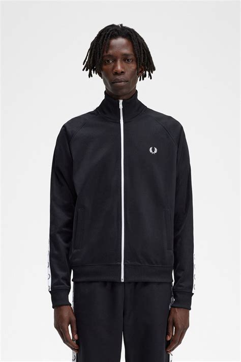 Fred Perry Track Top Jacket Full Zip Size XL - Grey eBay