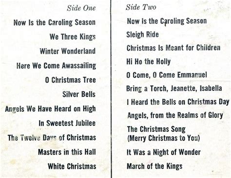 Fred Waring - Now Is the Caroling Season lyrics