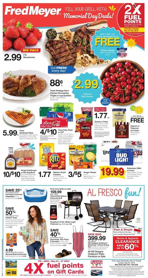 Fred meyer weekly ad klamath falls. Fred Meyer Ad May 1 to May 7 2024. 🔥 05-01-2024 - 05-07-2024. ⭐ Browse this week's Fred Meyer Weekly Ad. See Fred Meyer weekly deals and digital coupons. Also you can browse next week's Fred Meyer Ad preview. You can see the latest Ads of your favorite stores on your favorites page.>>> Fred Meyer Weekly Ad choose page numbers to continue. 