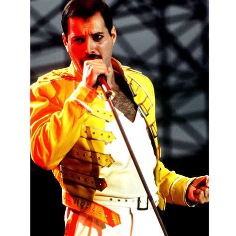 Freddie Mercury Jacket in Leather – Yellow Concert Jacket