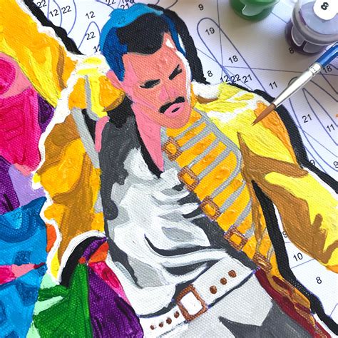 Freddie Mercury Paint by Number Kit - Etsy