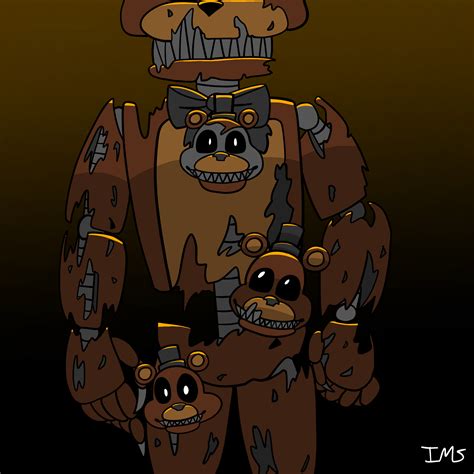 Nightmare Freddy is an antagonist in Five Nights at Freddy's 4. It is one of the seven Nightmare animatronics (ten if the Halloween Edition animatronics and Plushtrap are counted) in the game, and is again the titular antagonist. He is the nightmarish variant of Freddy Fazbear. If the player is not careful and does not check the Bed frequently …. 