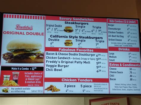 View menu and reviews for Freddy's Frozen Custard & Steakburgers in Mustang, plus popular items & reviews. Delivery or takeout! ... Freddy's Frozen Custard & Steakburgers Menu Info. American, Dinner, Hamburgers, Ice Cream, Lunch $$$$$ $$ 540 E State Hwy 152 Mustang, OK 73064 (405) 256-0041. Hours.