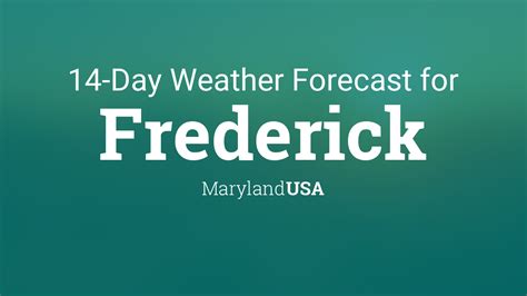 Frederick, Maryland, USA 14 day weather forecast - Time and Date