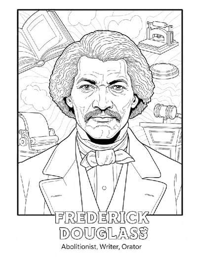 Frederick Douglass Coloring Shee