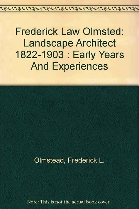 Frederick Law Olmsted, landscape architect, 1822-1903