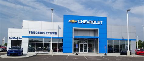 Fredericktown chevrolet. (888) 421-6602 95 S. Main St. Fredericktown, OH 43019 We Include Confidence with Every Repair For more than 2 decades, Fredericktown Chevrolet has gotten people back on the road with repairs that are safe, fast, and very high quality. 