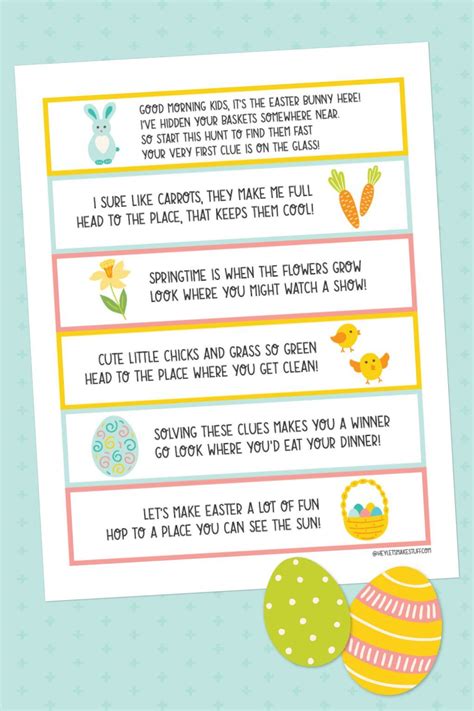 Free! Easter Egg Hunt Printables Design Editor