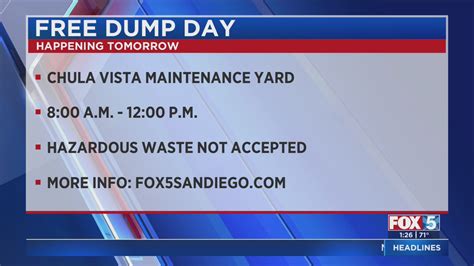 Free 'Dump Day' event happening in Chula Vista this weekend