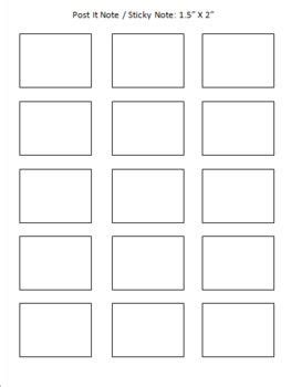 Free 1 5 X 2 Printing Template For Post It Notes Notes Template Post It Notes Templates
