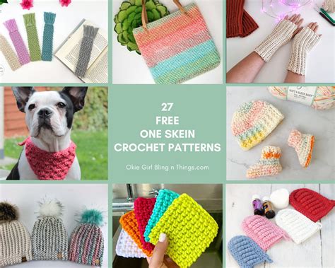 Free 1 Skein Crochet Patterns