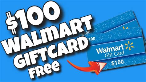 Free 100 Walmart Gift Card