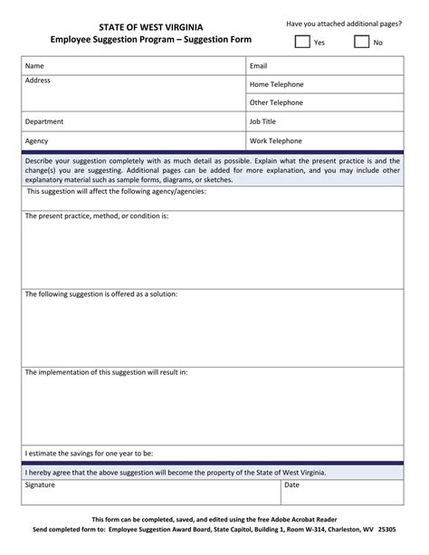 Free 14+ Employee Suggestion Forms In Ms Word Excel Pdf For Word