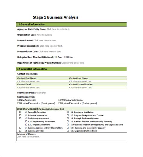Free 16 Business Analysis Samples In Ms Word Google Docs Pages
