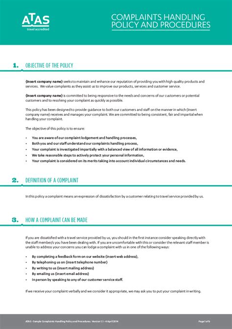 Free 19 Examples Of Complaint Policy In Pdf Examples