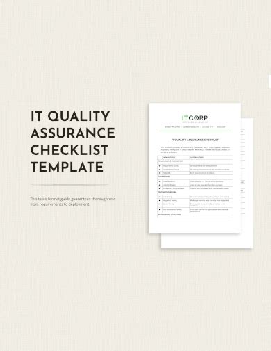 Free 19 Quality Checklist Samples Templates In Pdf Ms Word Google Docs Pages