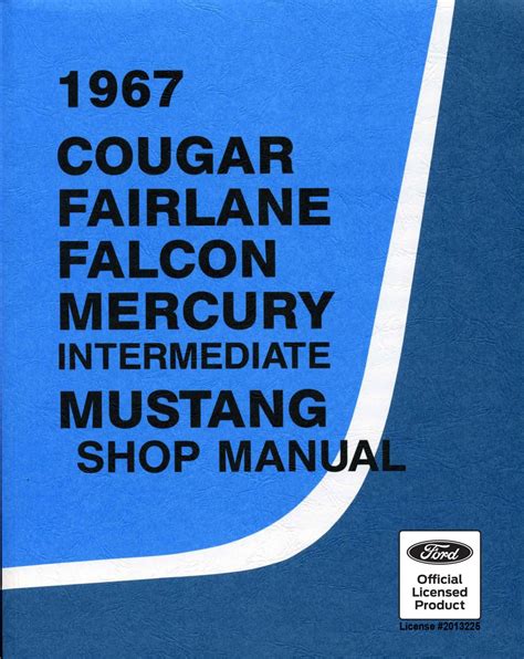 Free 1967 cougar falcon mustang shop manual. - A beowulf handbook french modernist library.