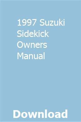 Free 1997 suzuki sidekick owners manual. - Entwickelungsgeschichte der aurelia aurita und cotylorhiza tuberculata.