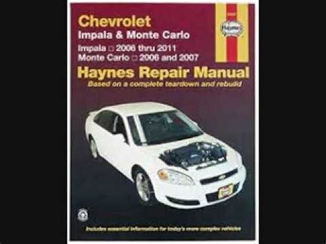 Free 2001 chevy impala repair manual sunroof. - Manual to rebuild gx270 honda engines.