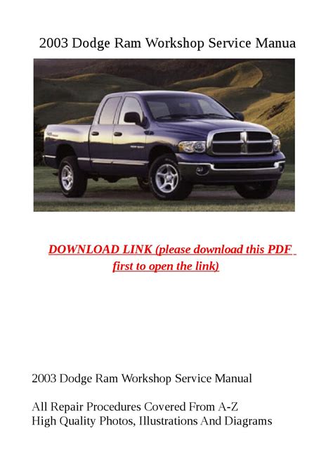Free 2003 dodge ram service manual. - Manual bmw advanced battery charging system.epub.