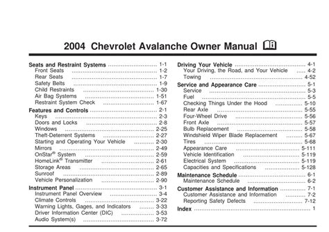 Free 2004 chevy avalanche repair manual. - Service manual for cat d5h dozer.