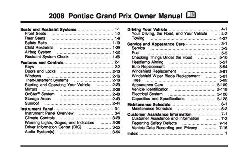 Free 2008 pontiac grand prix owners manual. - Little herb encyclopedia the handbook of natures remedies for a healthier life.