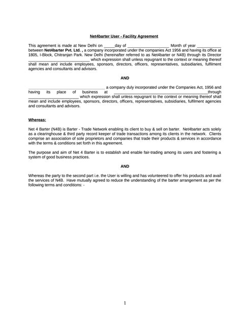 Free 23 Sample Printable Agreement Forms In Pdf Ms Word