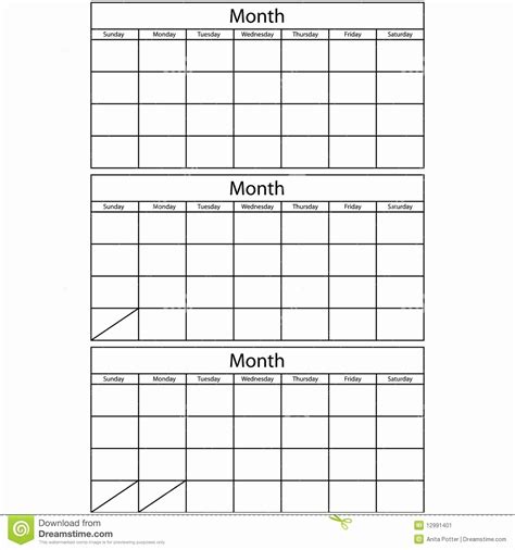 Free 3 Month Calendar Templates