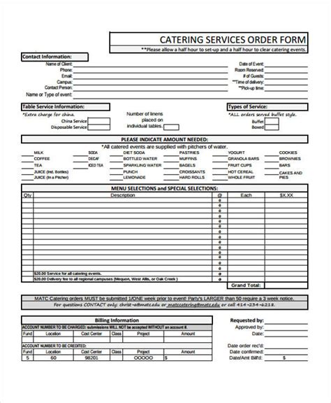 Free 33 Sample Service Order Forms In Pdf Ms Word Excel