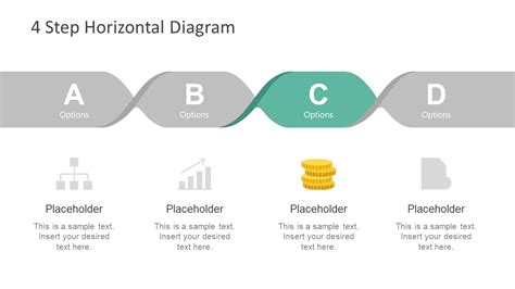 Free 4 Step Horizontal Diagram For Powerpoint Slidemodel
