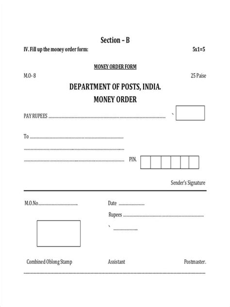 Free 5 Money Order Examples Samples In Pdf Examples
