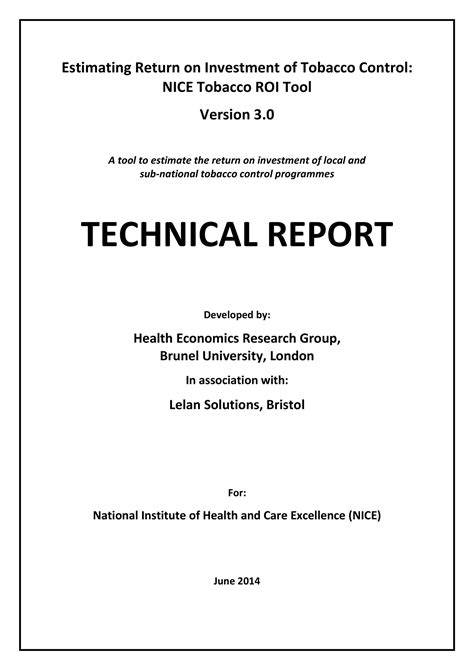 Free 50 Professional Technical Report Examples Format Samples
