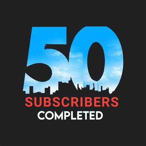 Free 50 subscribers.  Incremental subscriber goals are key to your success on YouTube.  N...