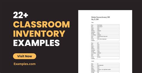 Free 7 Classroom Inventory Examples Samples In Pdf Examples