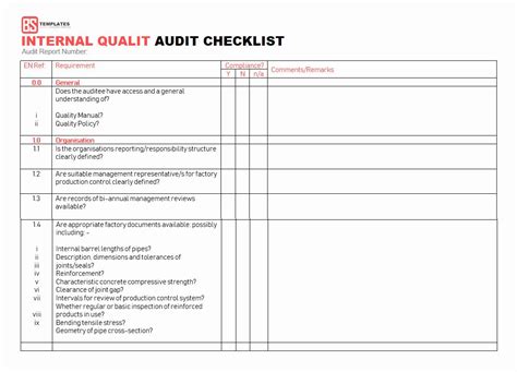 Free 8 Internal Audit Forms In Ms Word Pdf Excel