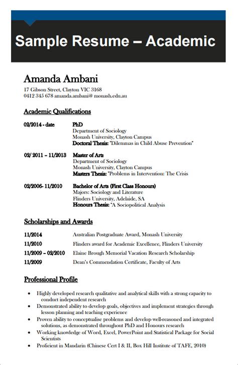 Free 8 Sample Academic Cv Templates In Pdf Ms Word