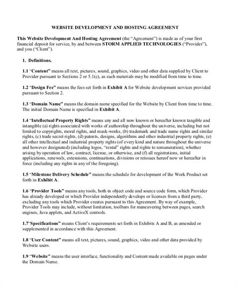 Free 8 Sample Website Development Agreement Templates In Pdf Ms Word Google Docs Pages