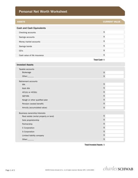 Free 9 Net Worth Statement Samples In Pdf Excel