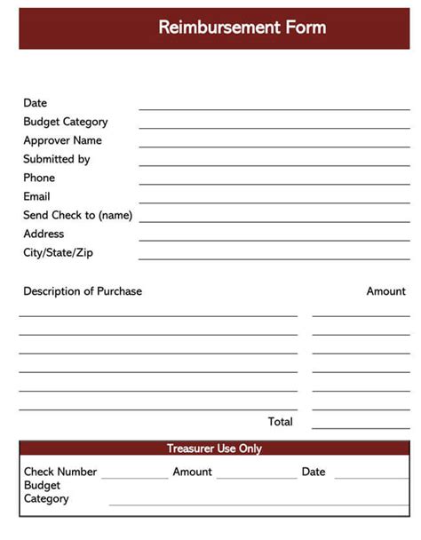 Free 9 Sample Reimbursement Forms In Pdf Ms Word Excel