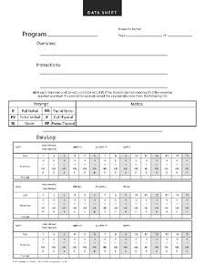 Free Aba Data Keeping Sheets
