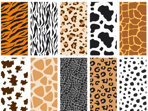Free Animal Skin Pattern Set by Free PSD Templates on Dribbble