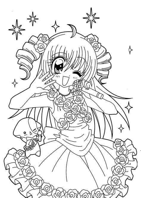 Free Anime Coloring Pages Printable