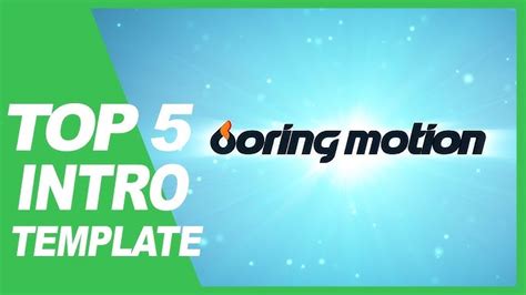 Free Apple Motion 5 Intro Template YouTube