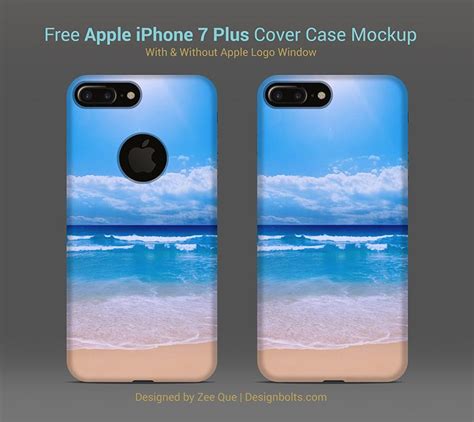 Free Apple iPhone 7 Plus Back Cover Case Mock-up …