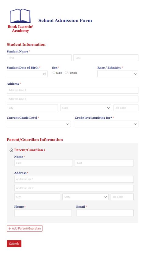Free Application Form Templates Cognito Forms