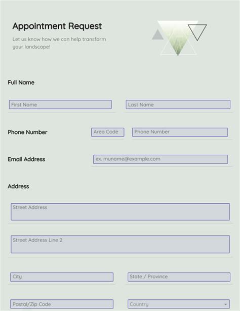 Free Appointment Request Form 2022 Editable Sample