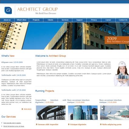 Free Architect Group Website Template Free Website Templates, HTML5